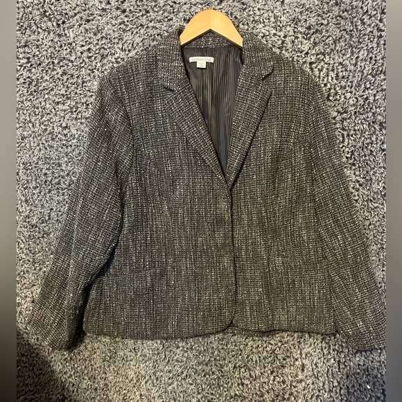 Jackets & Blazers - Coldwater Creeks Gary Tweed Sparkle Blazer Size 18 W